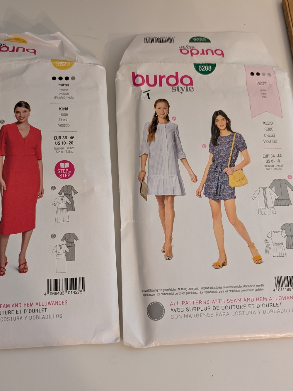Burda Patterns Vintage Retro Uncut Factory Folded 70s 80s Retro